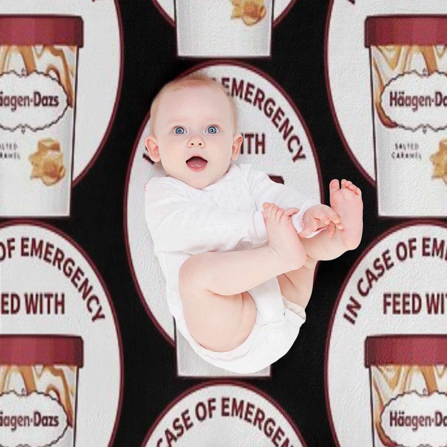 In Case Of Emergency Feed With Haagen-Dazs Throw Blanket
