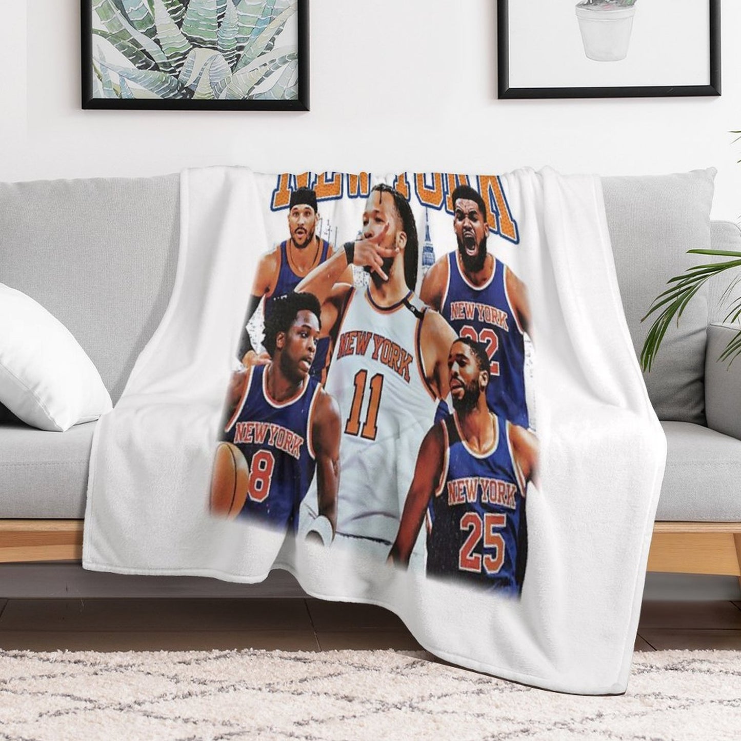 NEW YORK BASKETBALL Throw Blanket