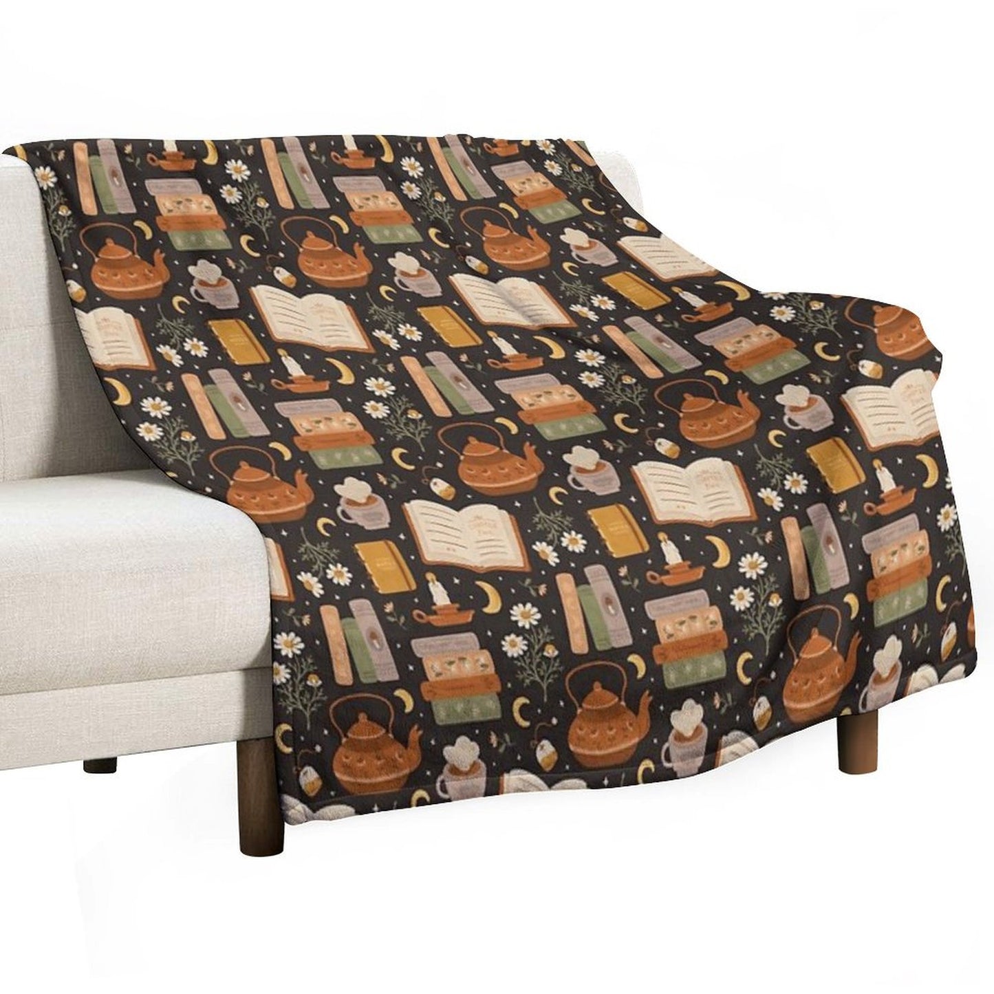 Sweet Bookish Dreams Throw Blanket