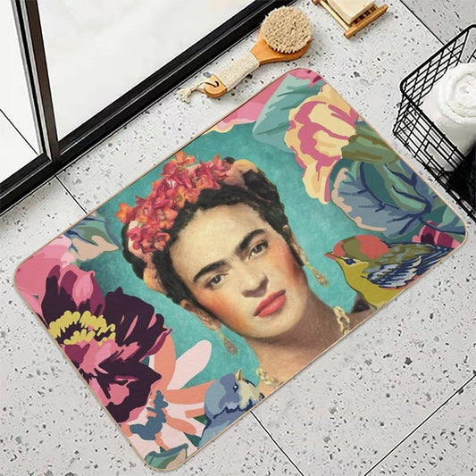 Frida Kahlo V Bath Mat