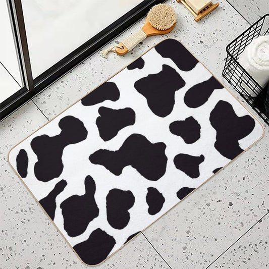 Cow Print Bath Mat