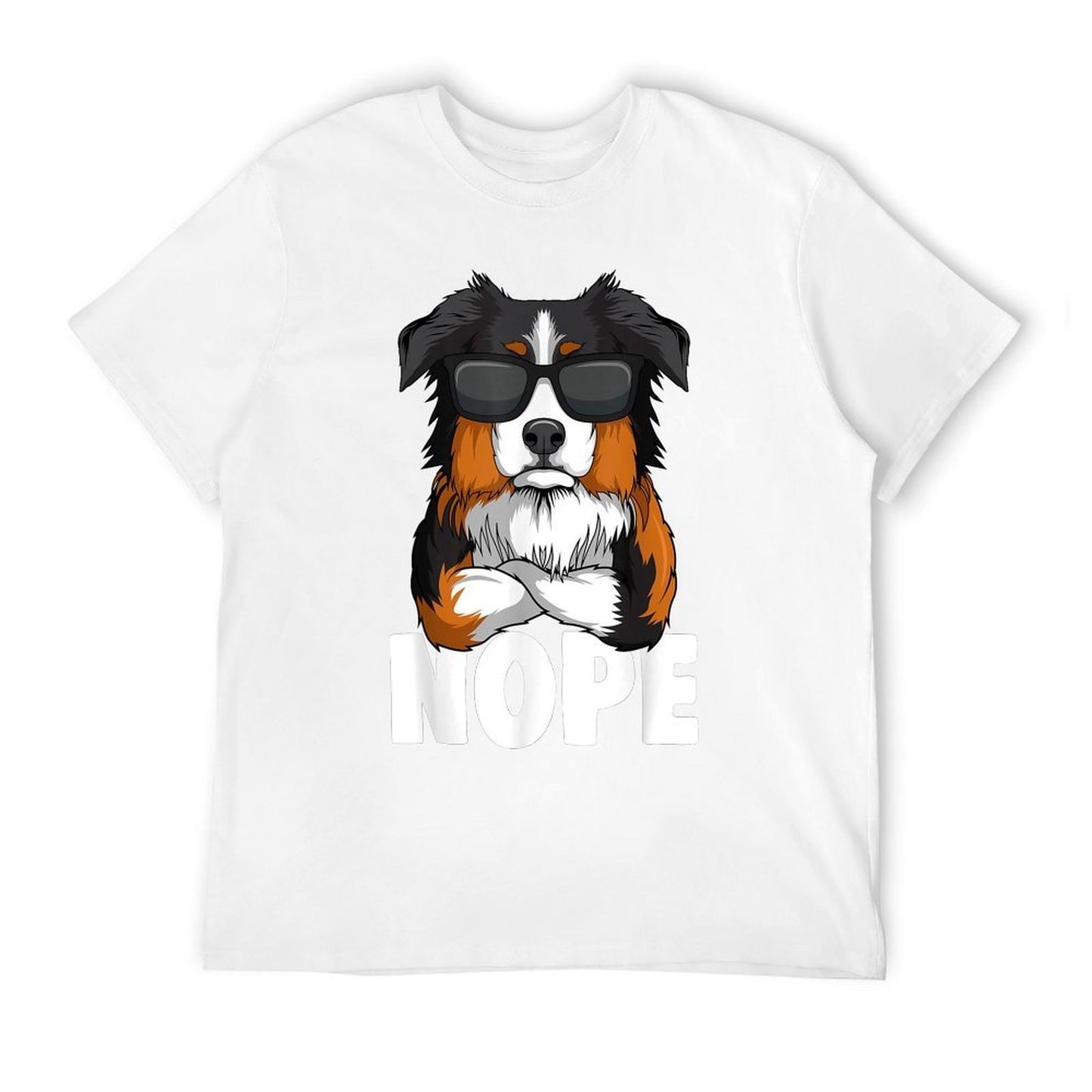Australian Shepherd Aussie Dog Rolled Sleeves T-Shirt
