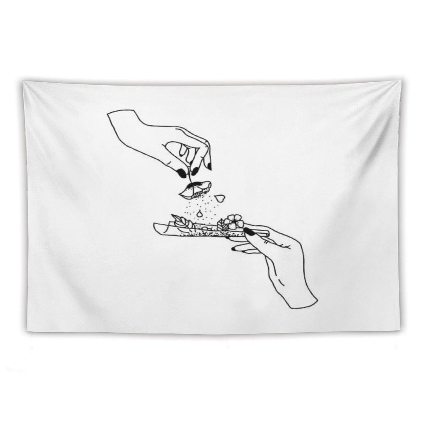 Weed Flower Tapestry