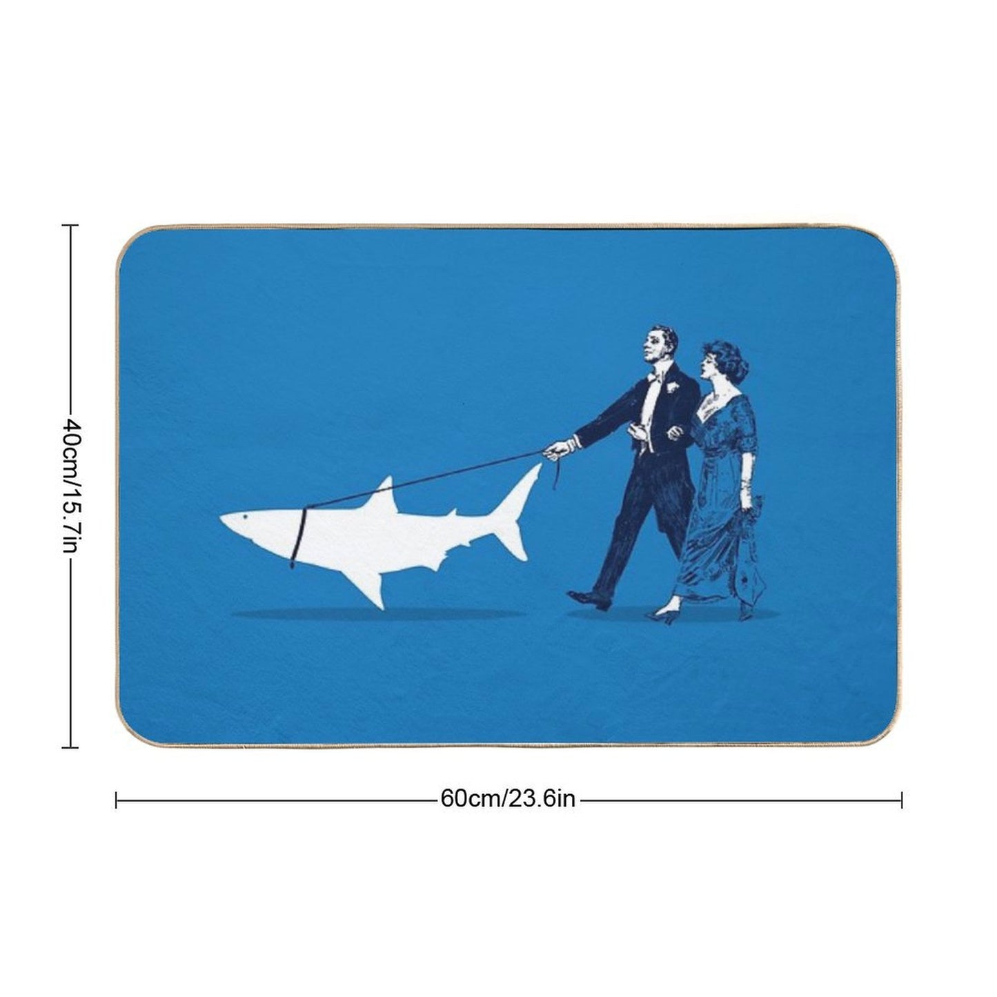 Walking The Shark Toxin-Free Bath Mat