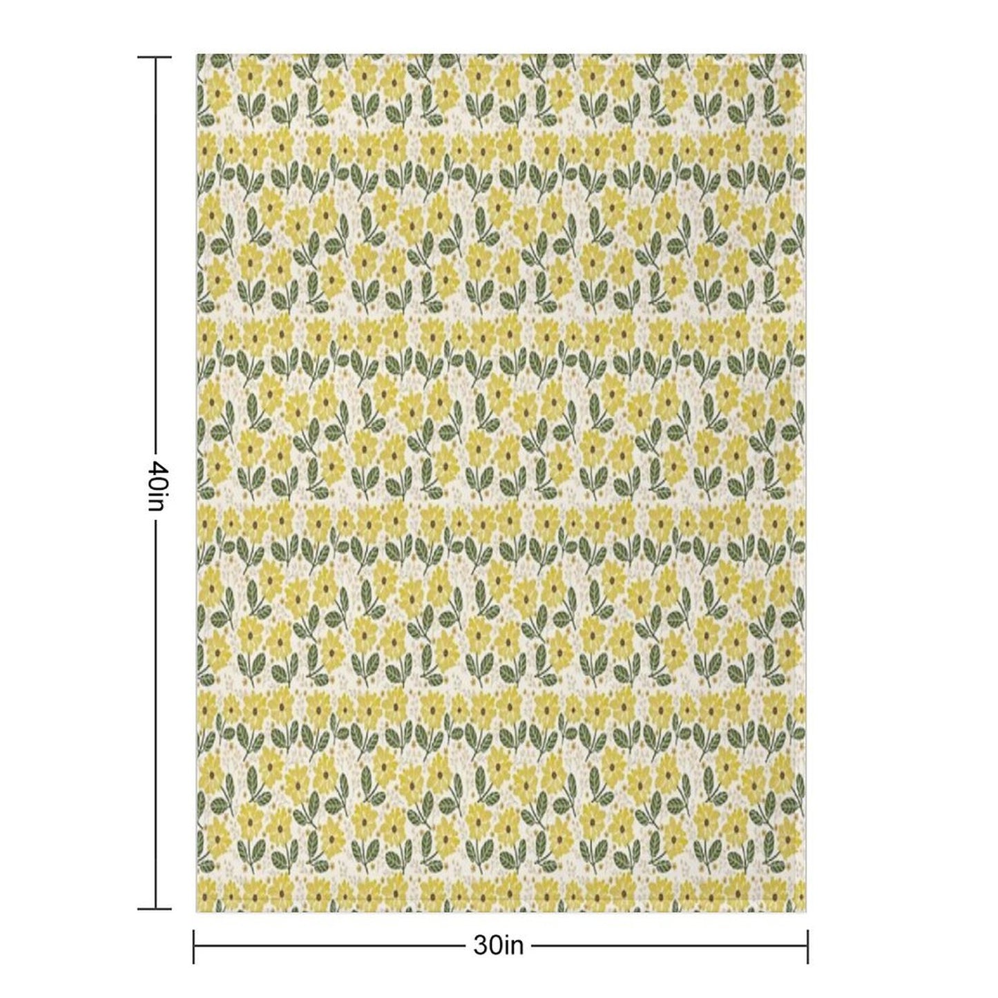 Golden Bloom Throw Blanket