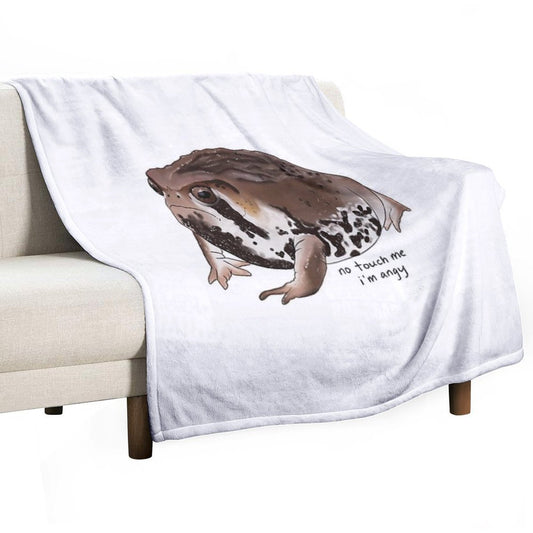 Sand Rain Frog Throw Blanket
