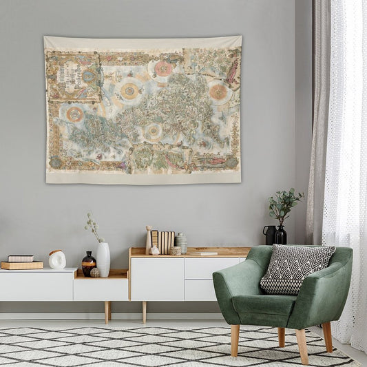 Pendragon 6th Edition Map by Francesca Baerald Tapestry