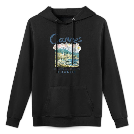 FRANCE Cannes French Riviera Vintage Travel T Colorfast Hoodie
