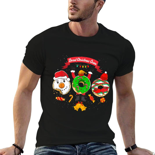 Donut Christmas Squad Pastry Chef Holiday Baking Donuts Durable T-Shirt