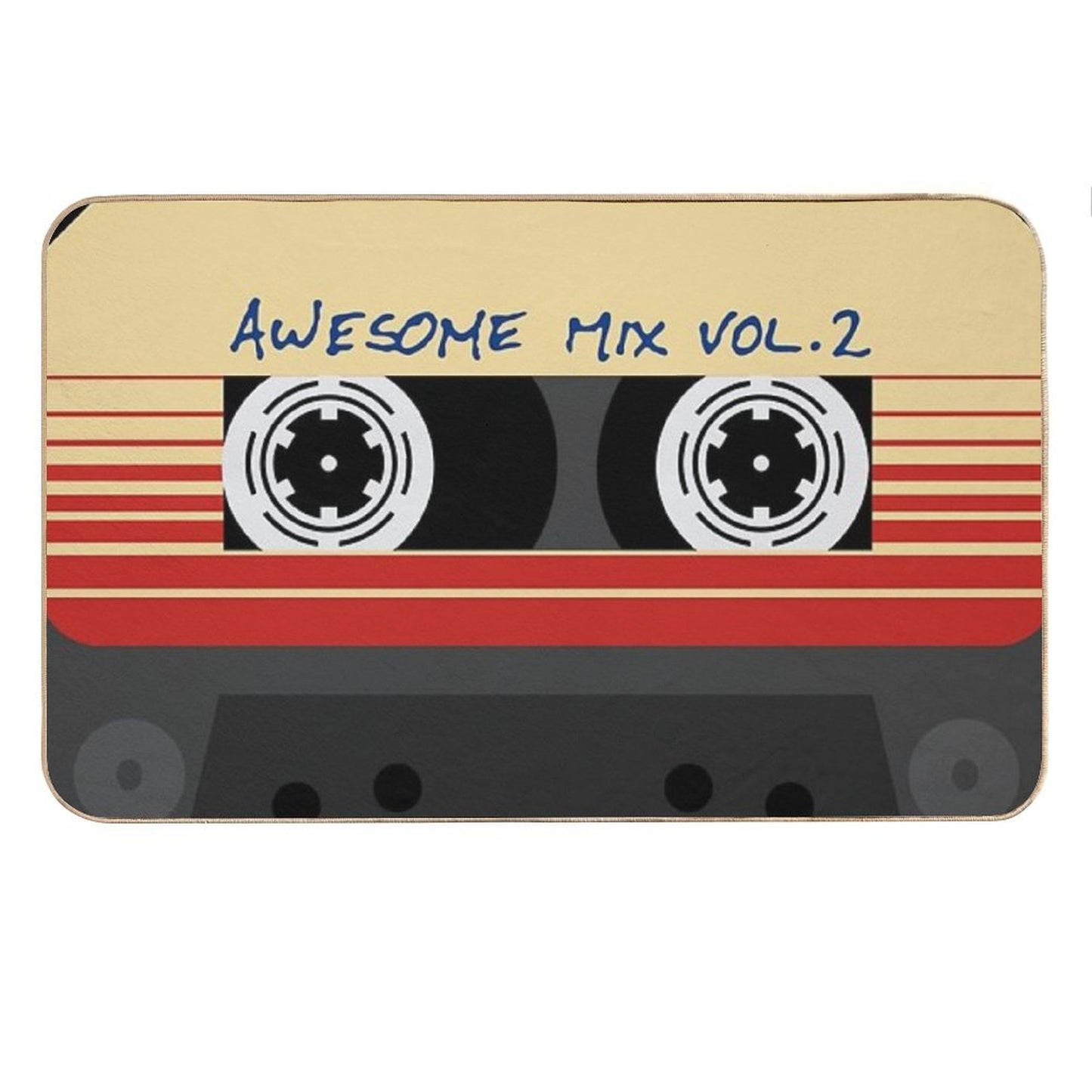 Awesome, Mixtape Vol 2, Cassette, Retro, Bath Mat