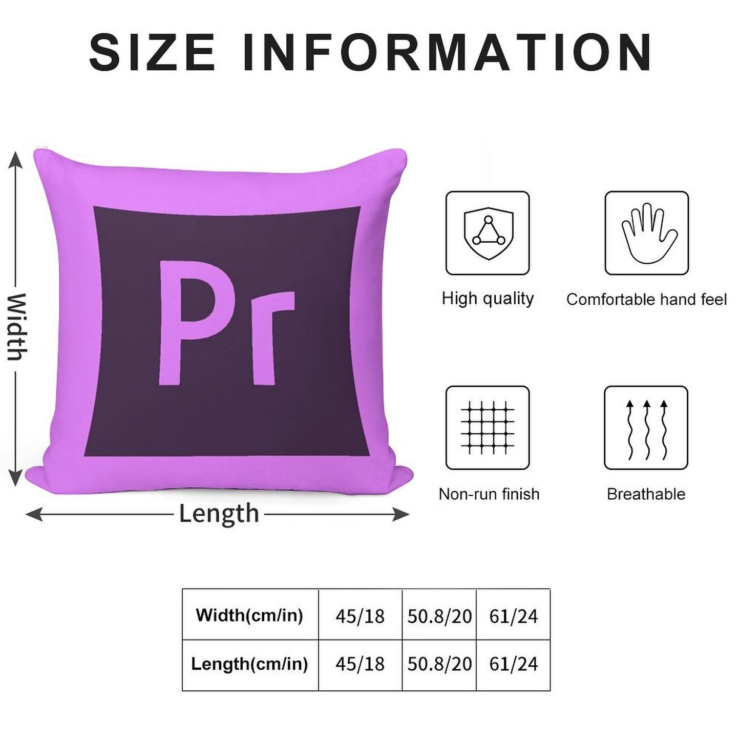 Premiere Soft Multiple Sizes Throw Pillow