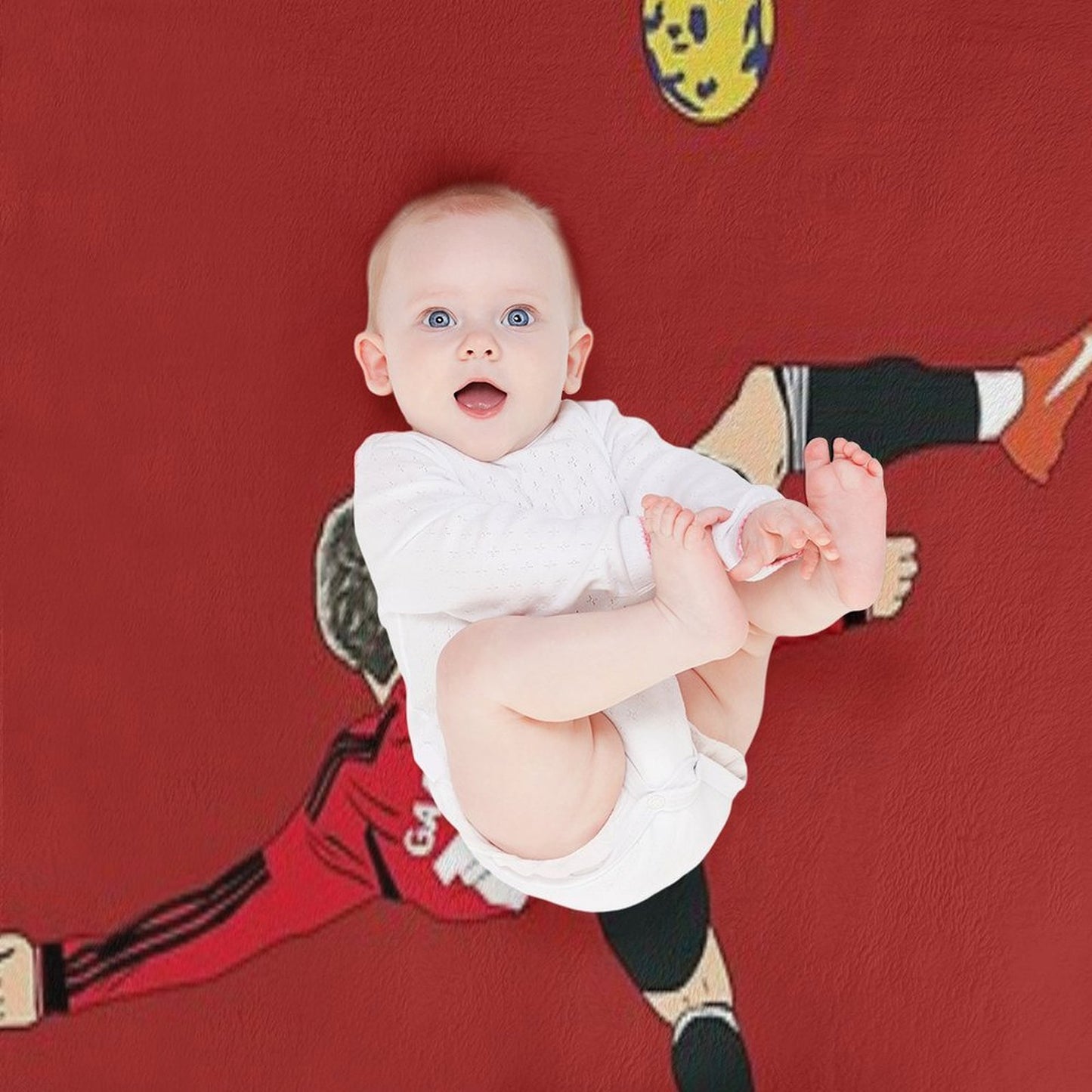 Alejandro Garnacho Bicycle Kick Overhead Goal Throw Blanket