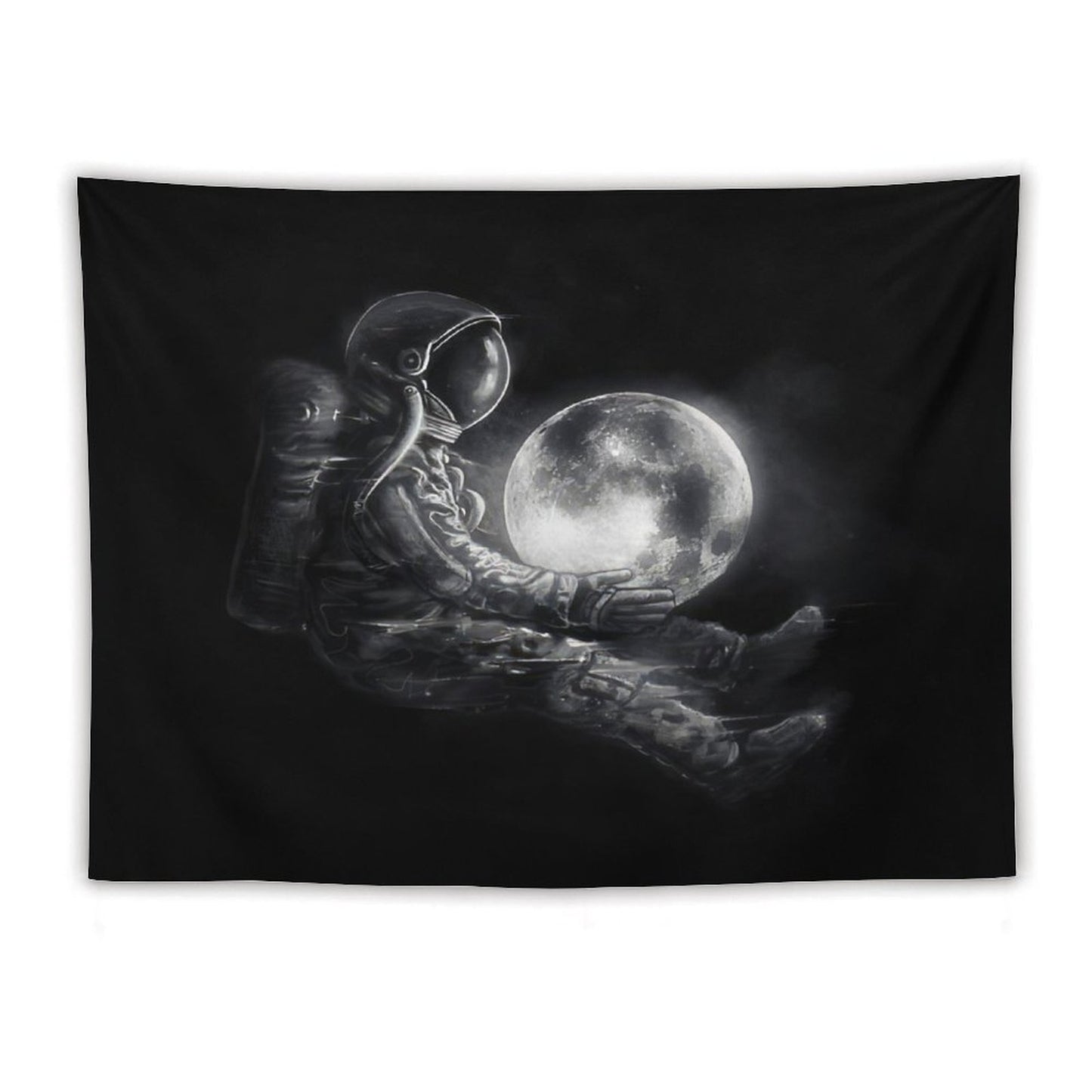 Astronaut Moon Play Tapestry