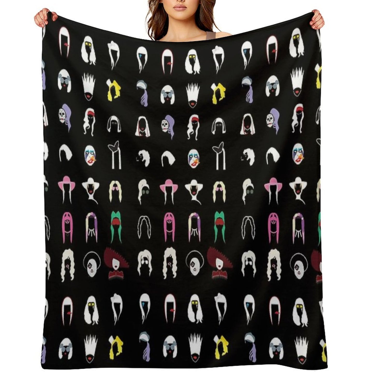 Lady Gaga Portrait Throw Blanket
