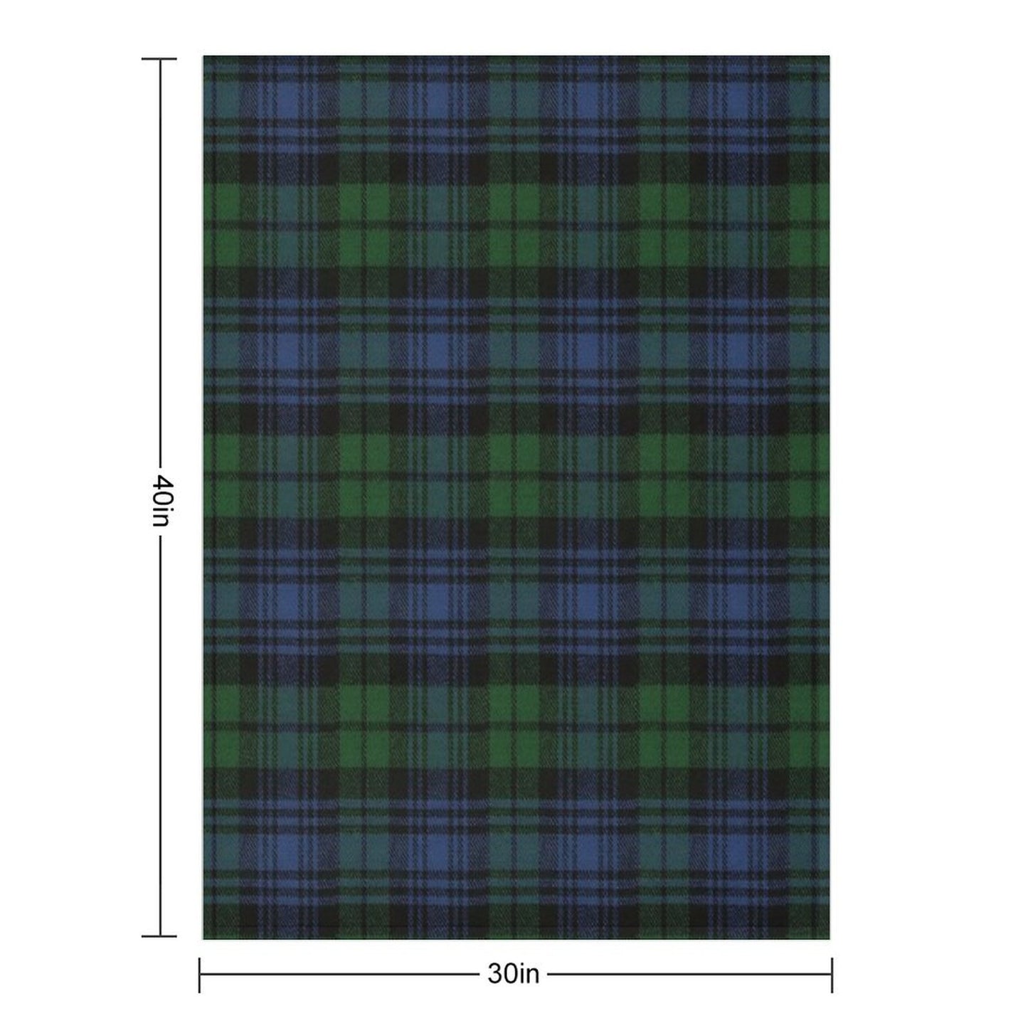 Black Watch Ancient Original Scottish Tartan Throw Blanket