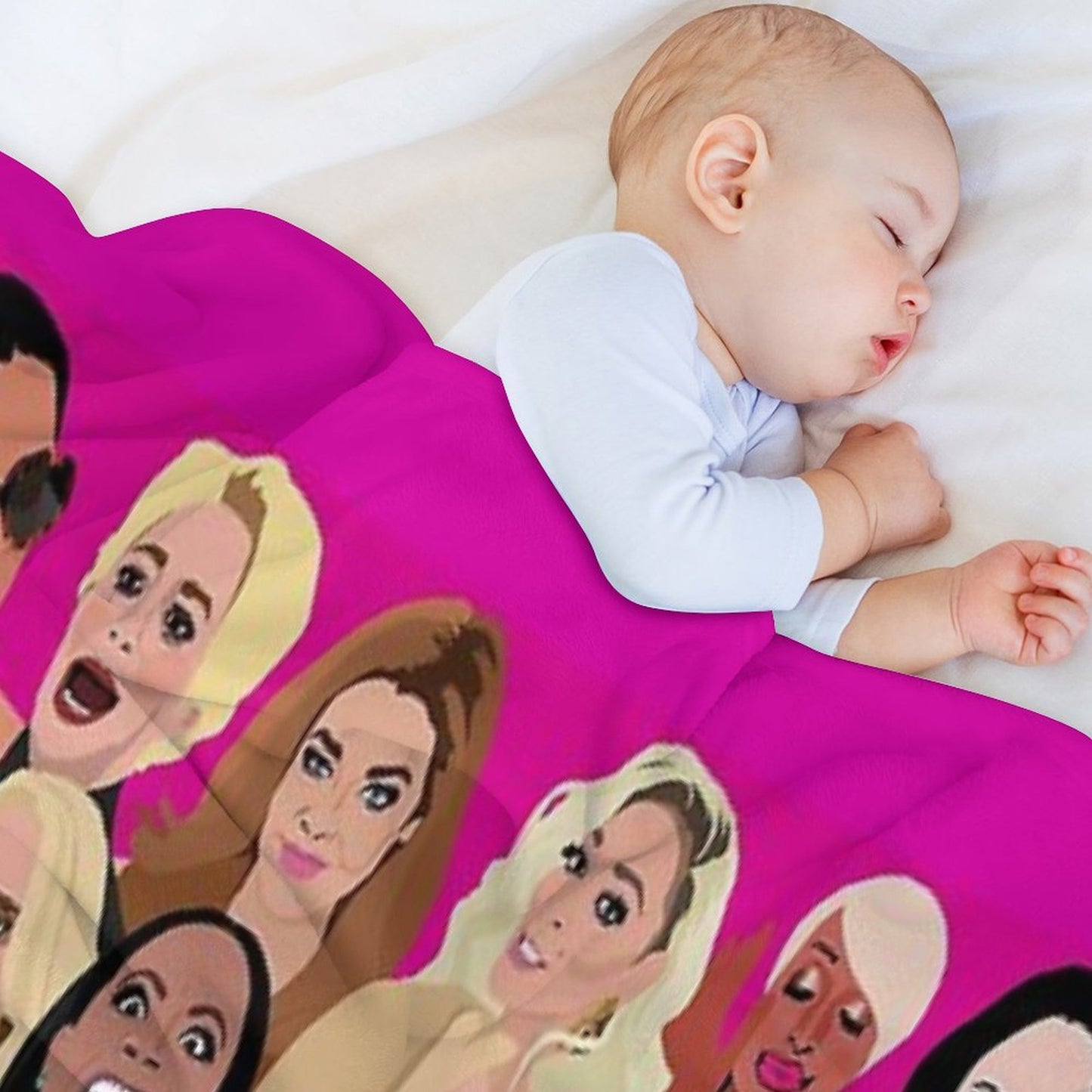 Real Housewives Montage (RHONY, RHOBH, RHOA, RHONJ, RHOP, RHOC, RHOSLC, RHOD, VPR) Throw Blanket