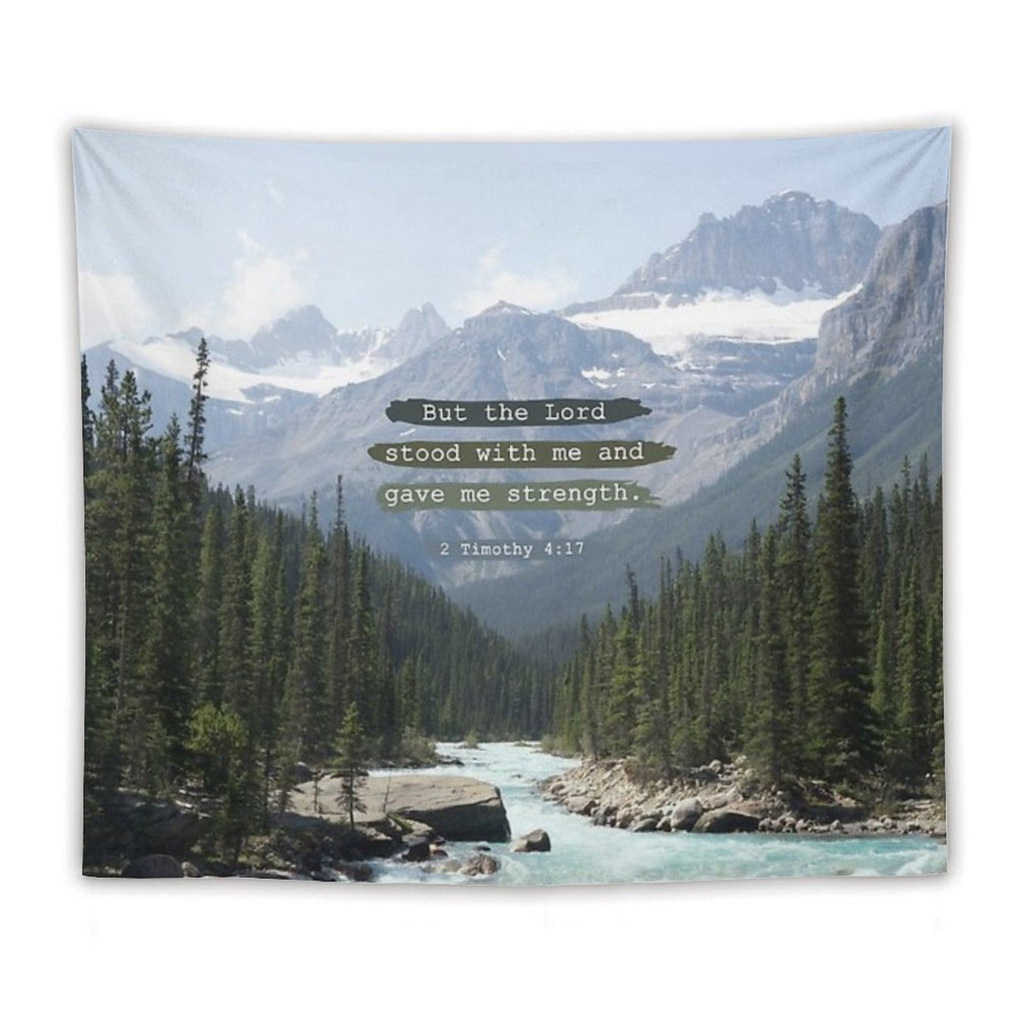 But The Lord Stood with Me, Canadian Rockies Tapestry