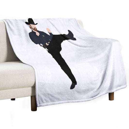 Walker Texas Ranger Throw Blanket