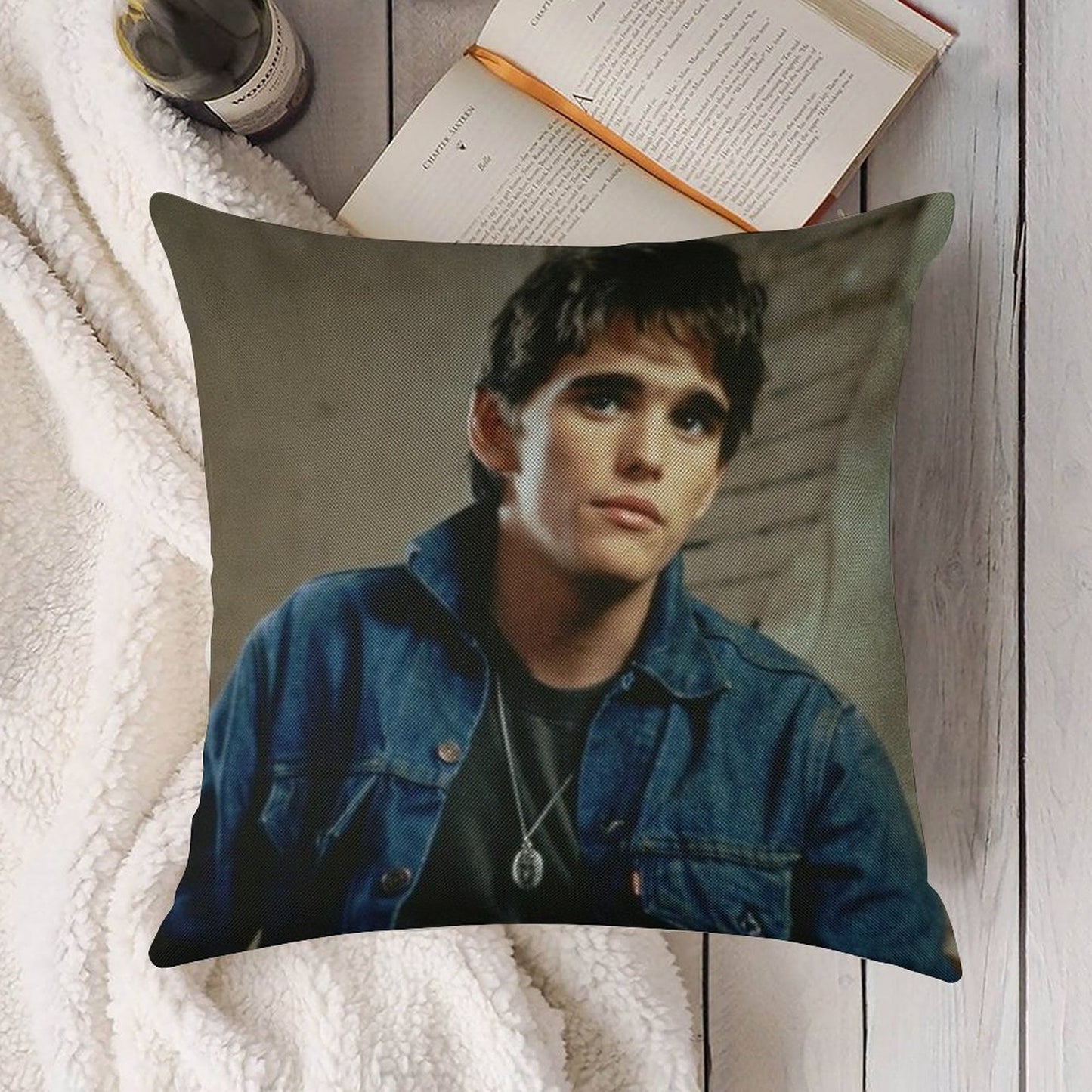 Dally Winston Linen Throw Pillow Cover