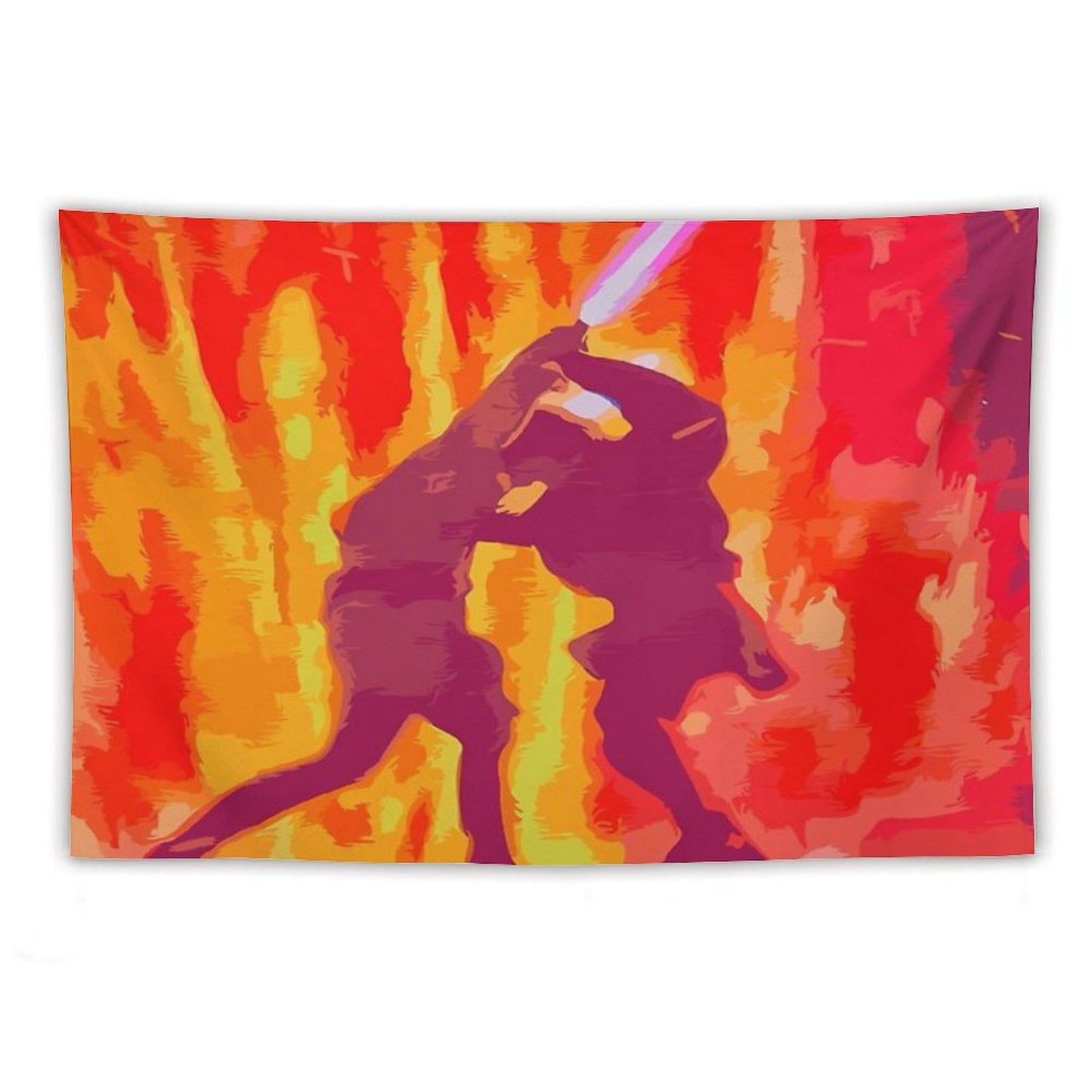 Anakin And Obi-Wan's Duel Tapestry