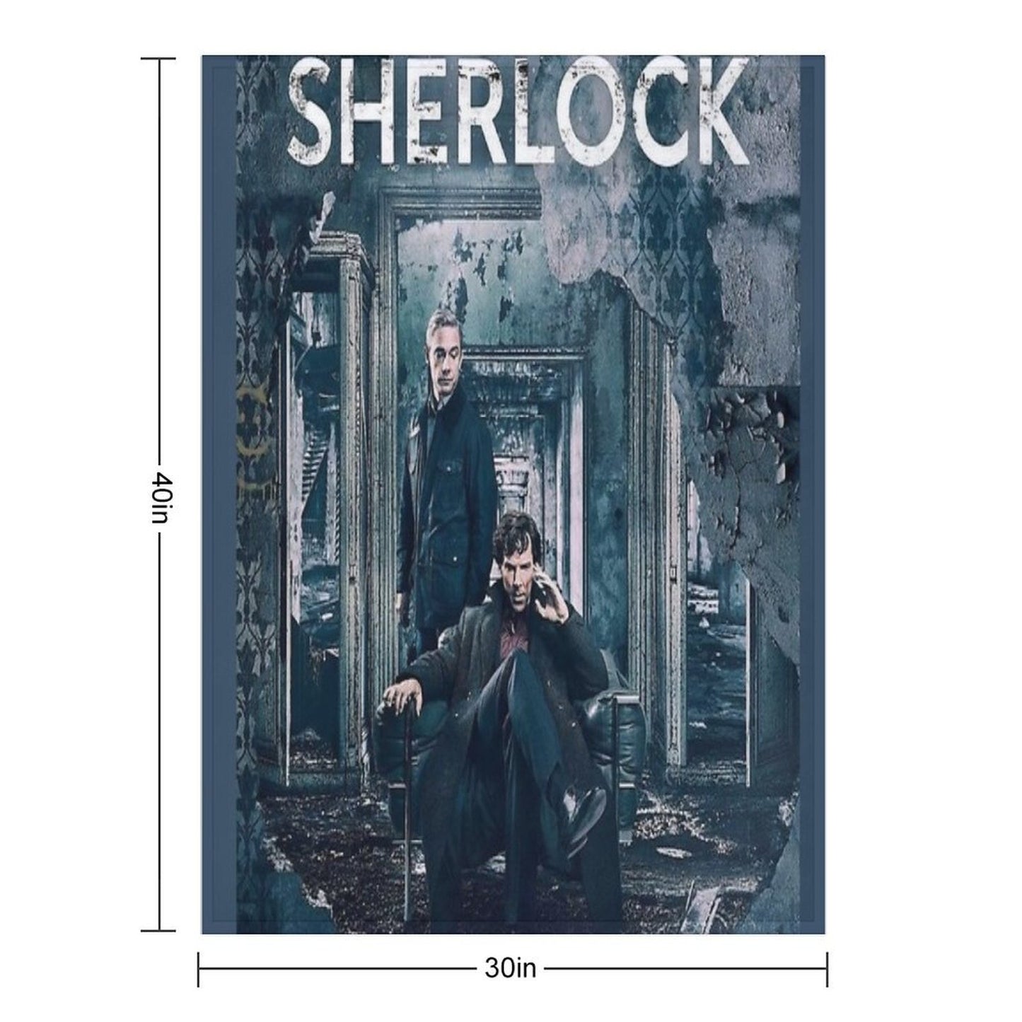BBC Sherlock Throw Blanket