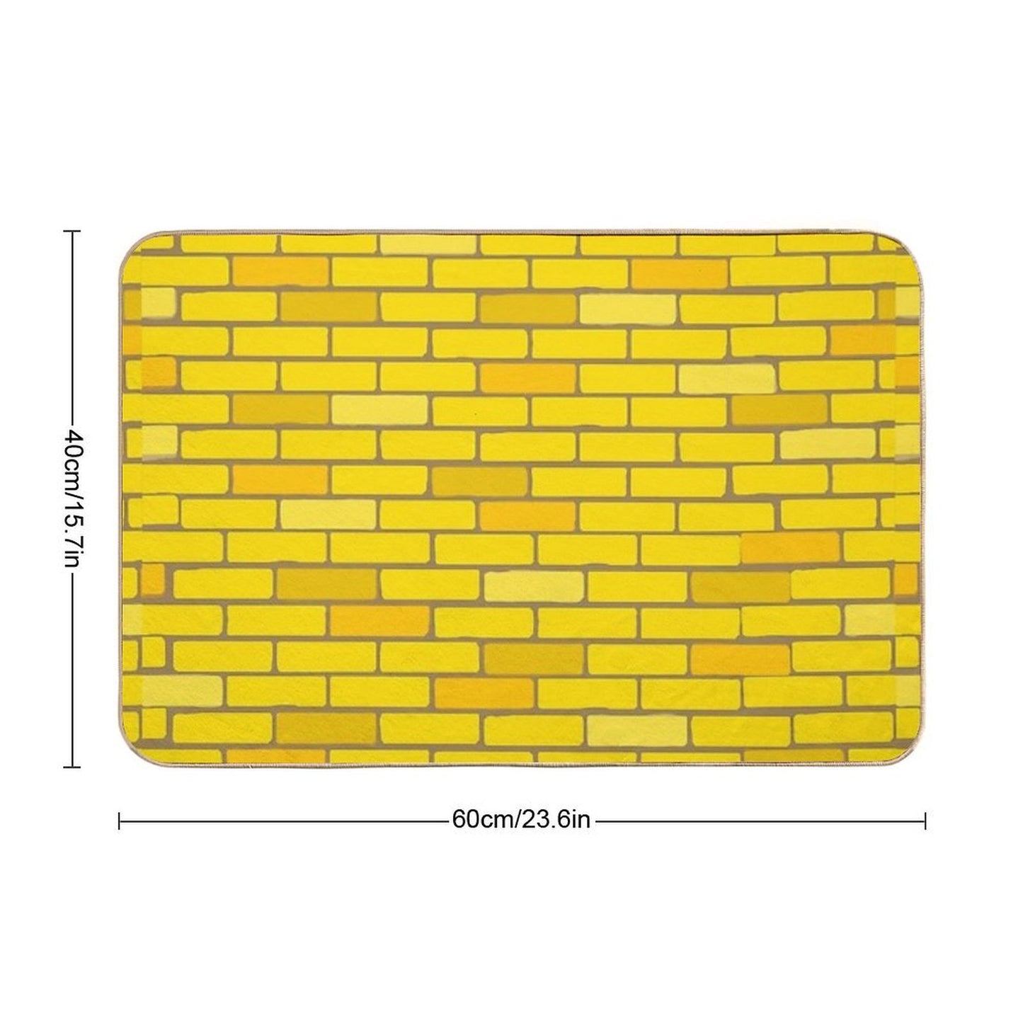 Oz Yellow Brick Street Absorbent Bath Mat