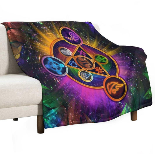 Wizard101 - The Spiral Schools Throw Blanket