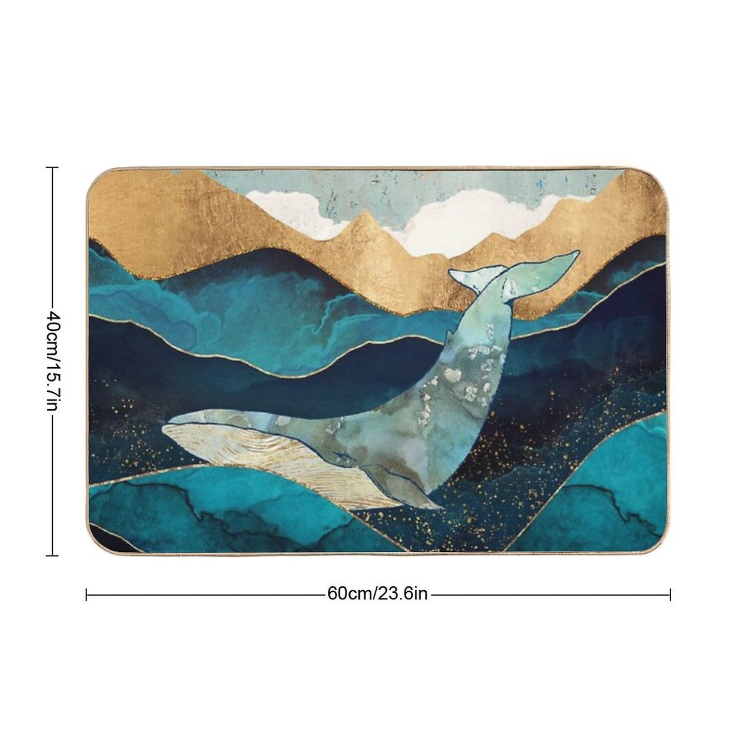 Blue Whale Bath Mat