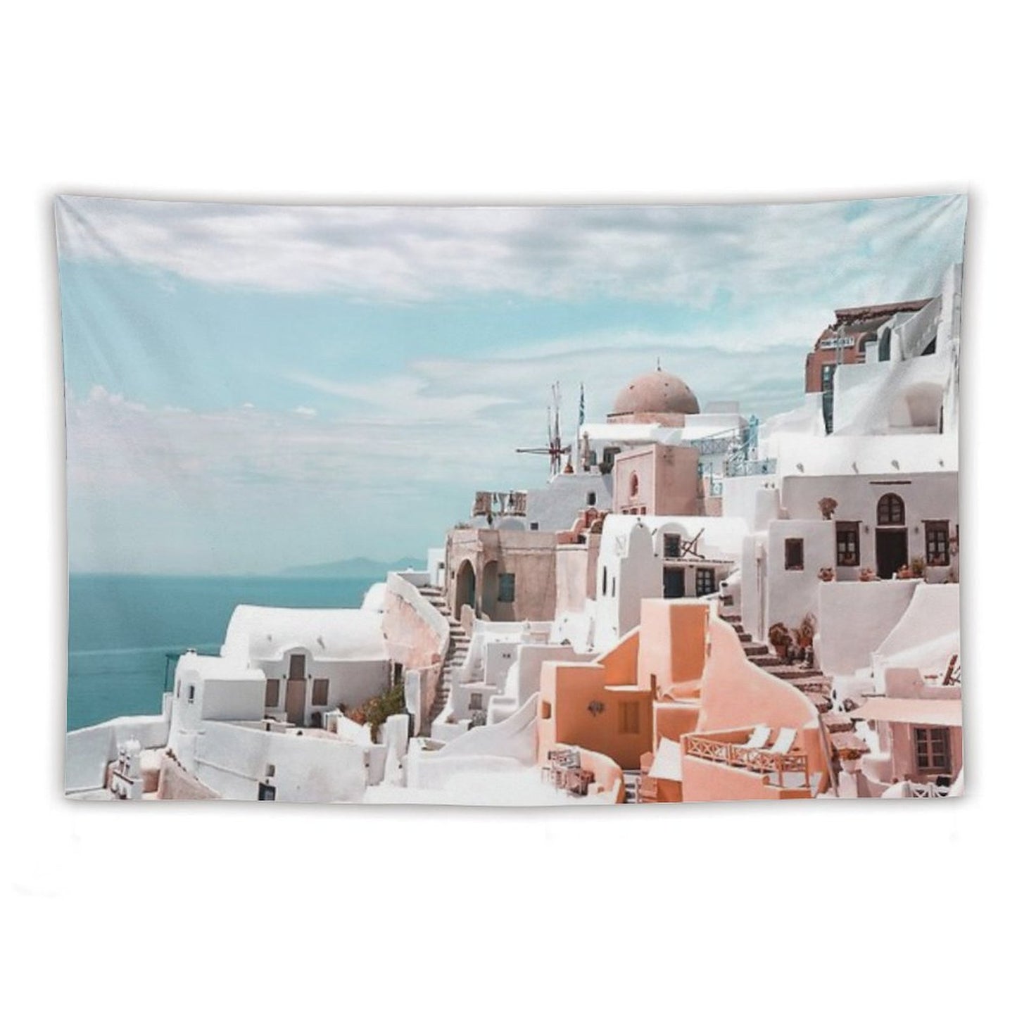 Santorini Oia Greece Tapestry
