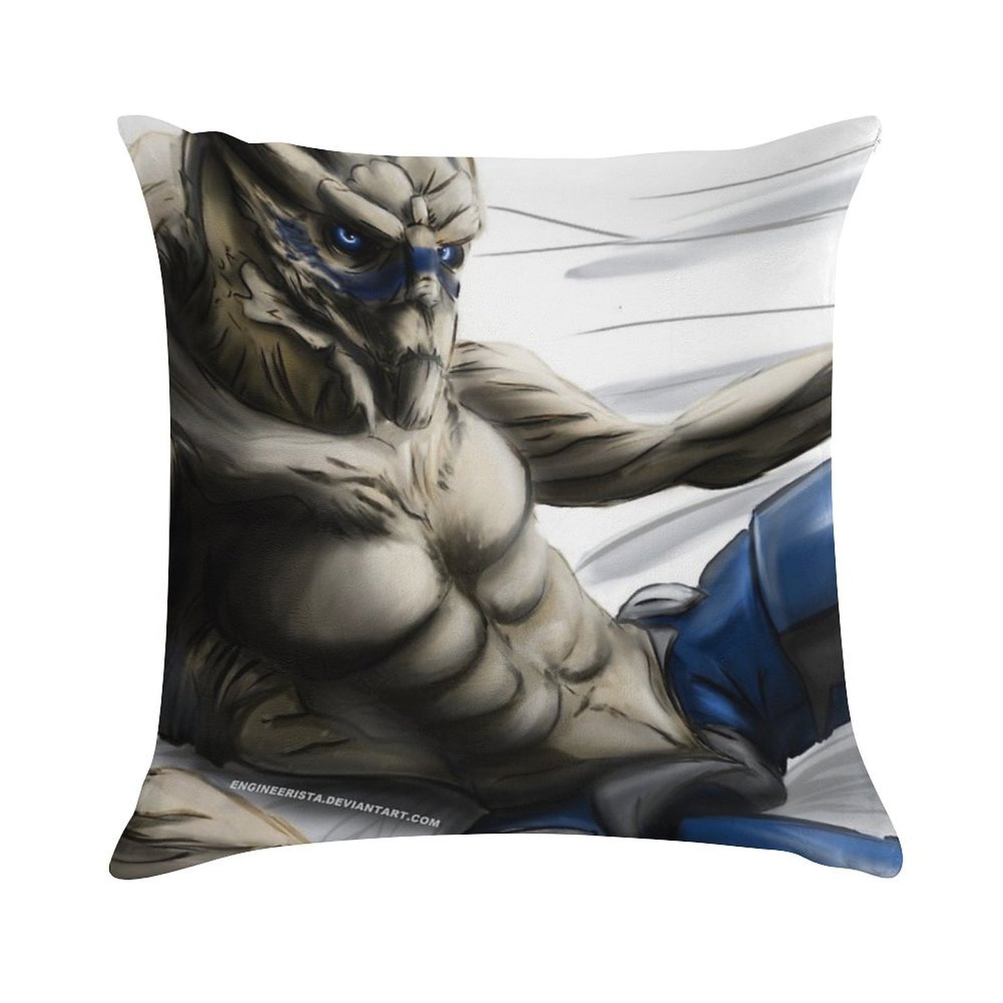The Best Space Boyfriend -- Garrus Soft Ultra-Soft Texture Throw Pillow