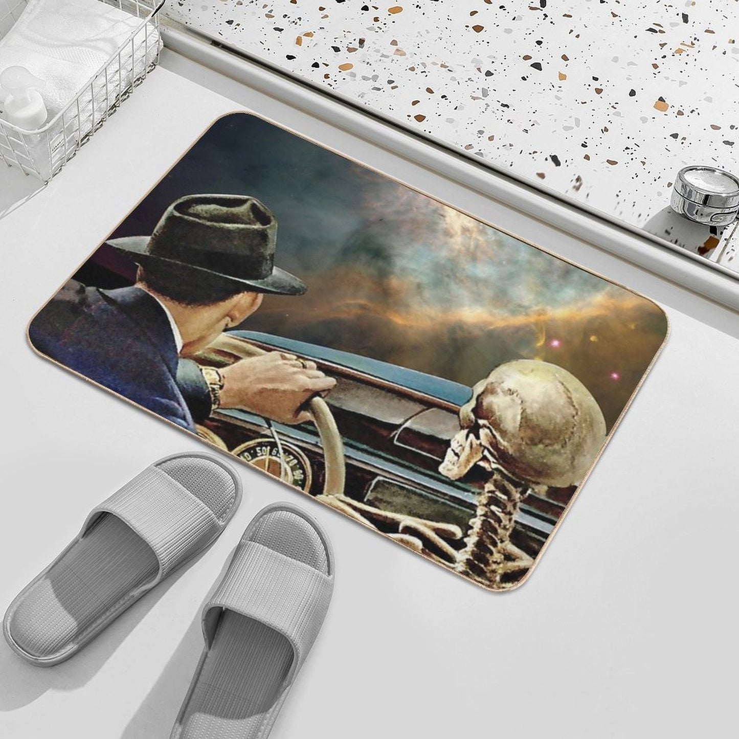 Deep Space Ride Long-Lasting Bath Mat