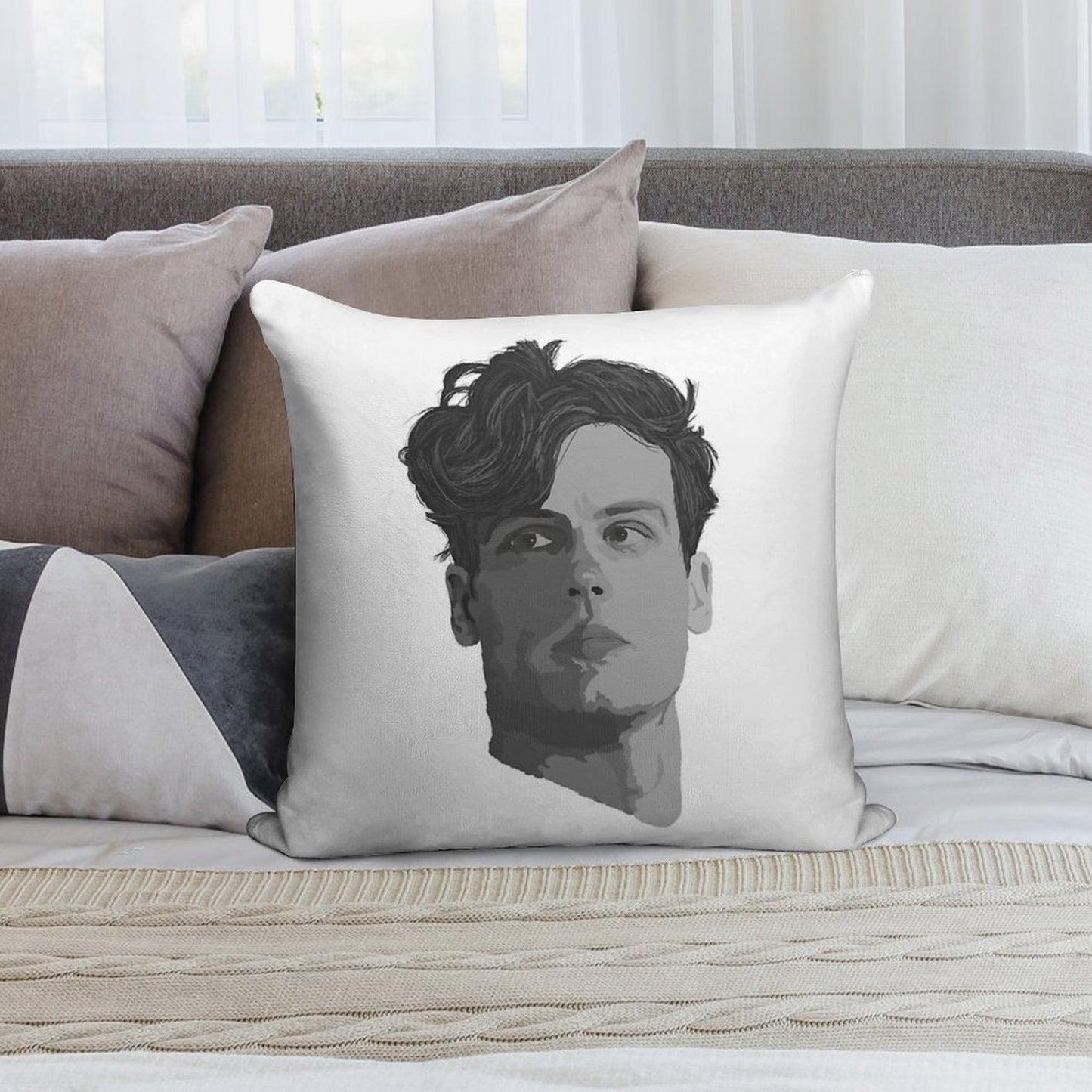 Spencer Reid from Criminal Minds Soft Anti-Pilling Throw Pillow