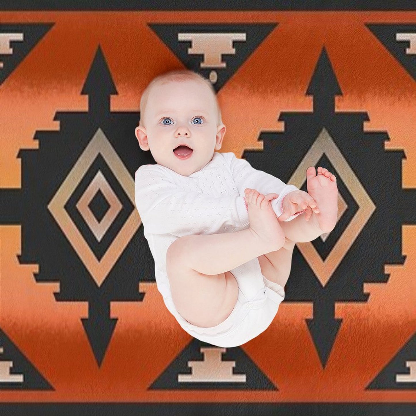 Canyon Navajo Rust Throw Blanket