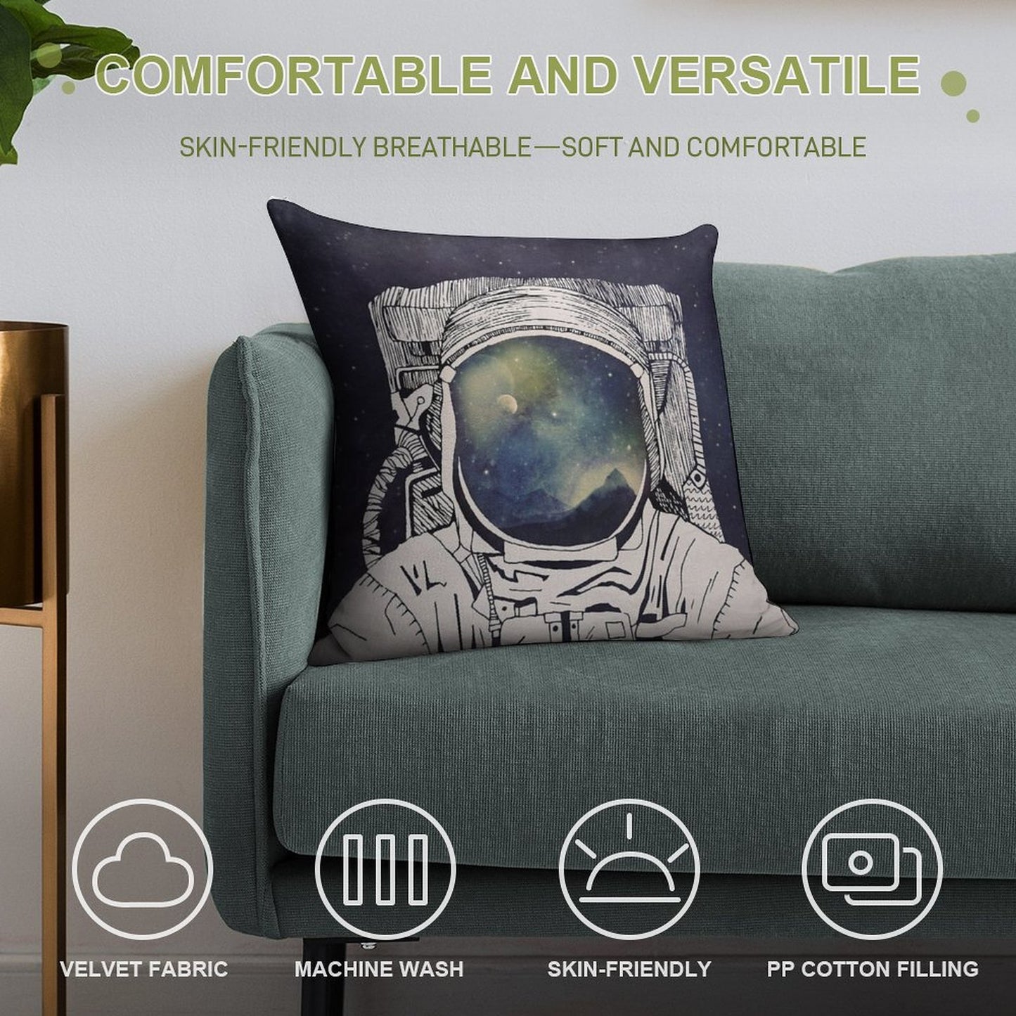 Dreaming Of Space Soft Home Decor Throw Pillow