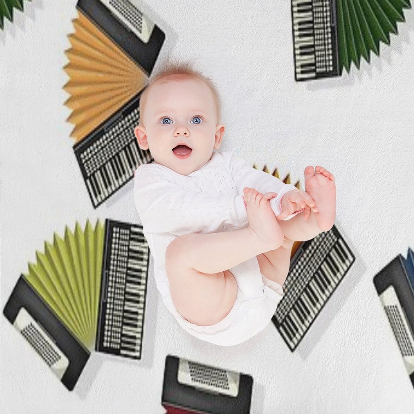 Accordions Throw Blanket