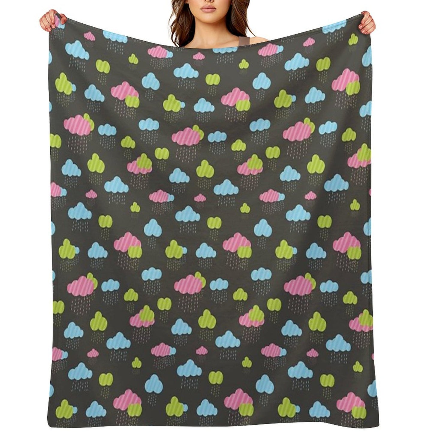 Rainy Clouds Throw Blanket