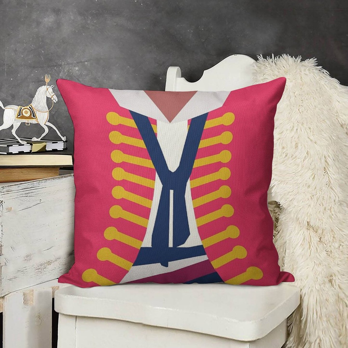 Broadway Enjolras Costume Linen Throw Pillow Cover