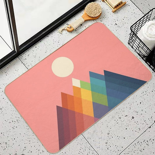 Rainbow Peak Bath Mat