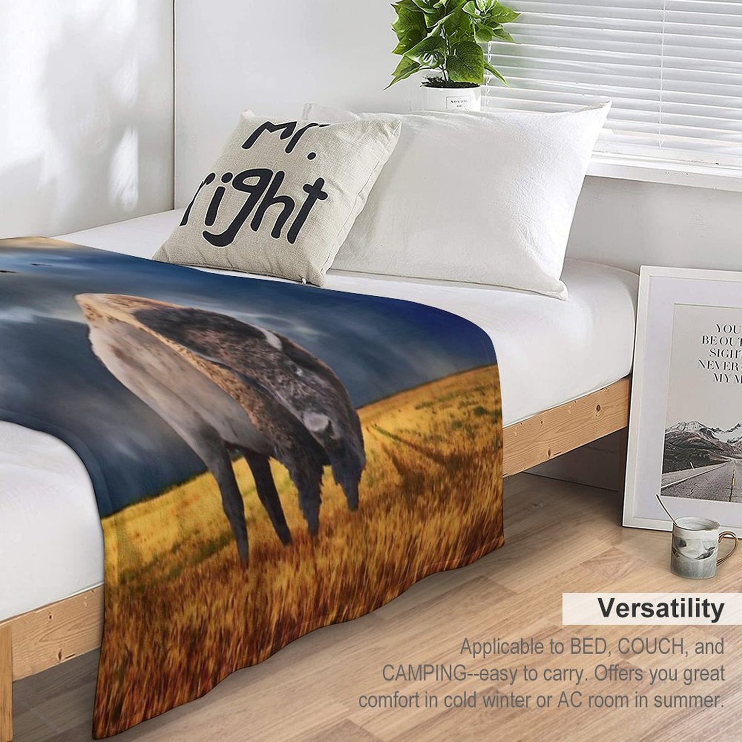 Buffalo On The Plains Throw Blanket