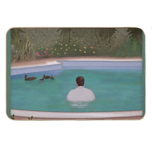 Him, with Those Ducks.. Bath Mat