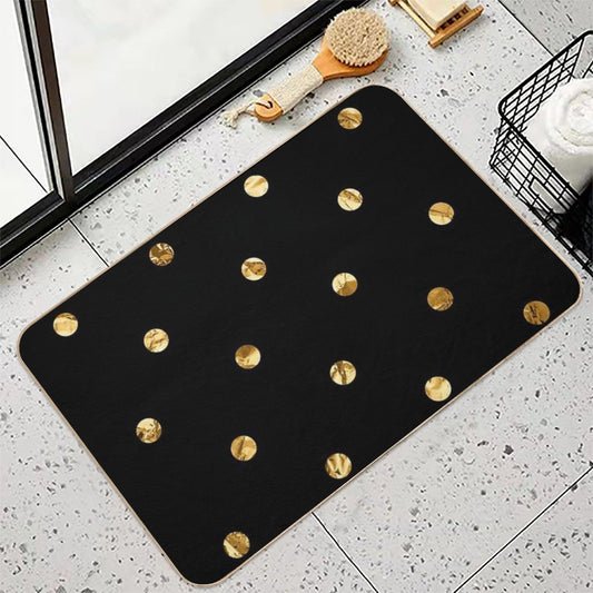 Black & Luxe Confetti Bath Mat