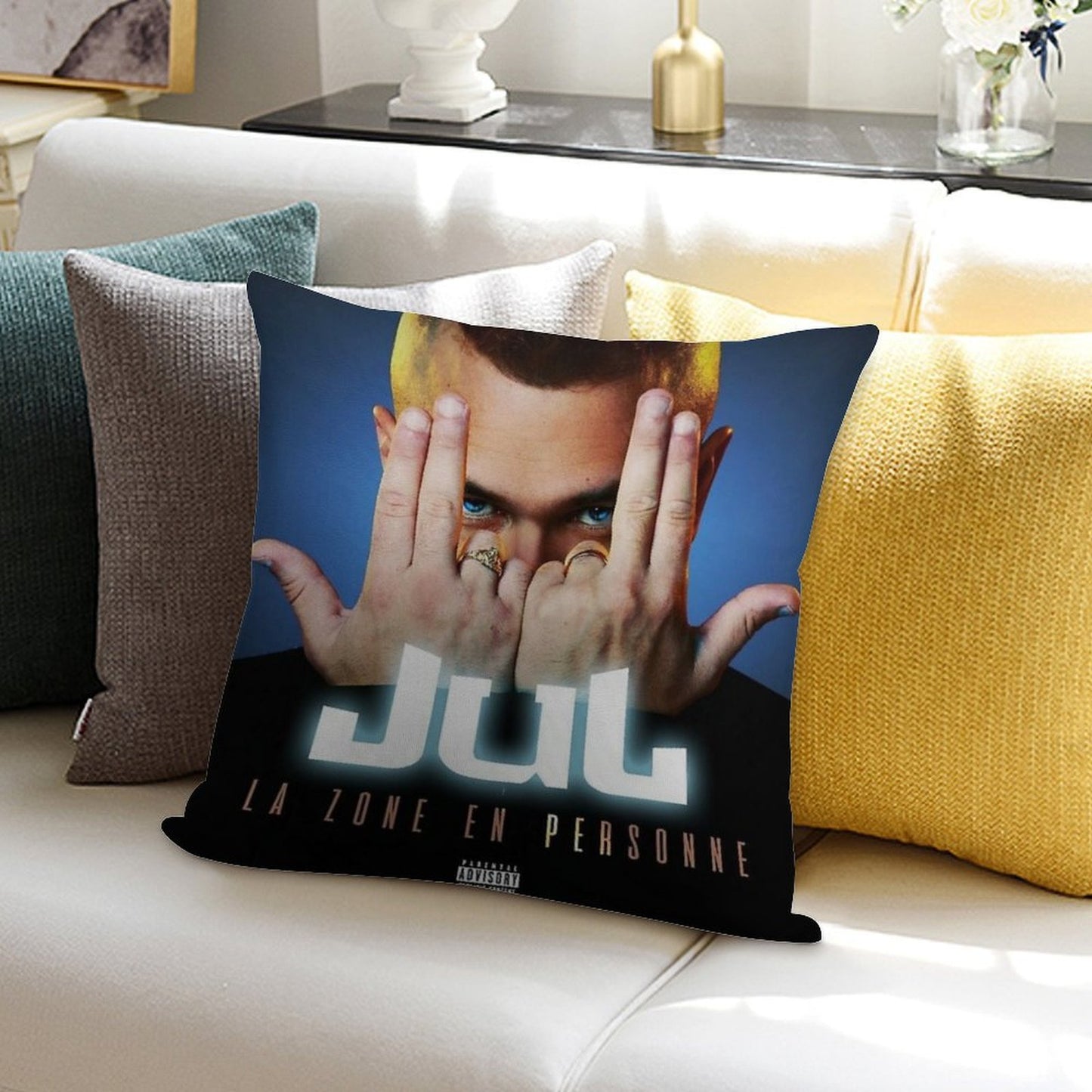 Jul Soft Luxury Feel Throw Pillow