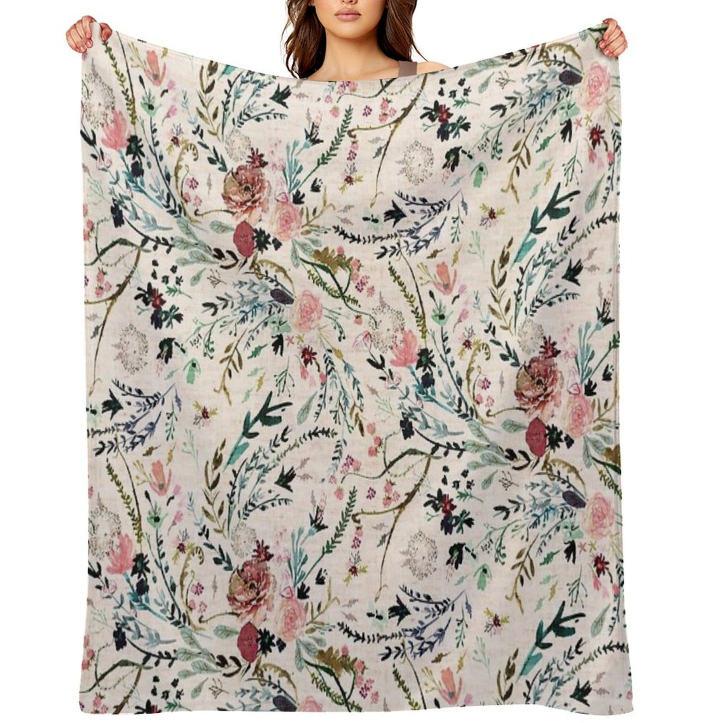 Fable Floral Throw Blanket