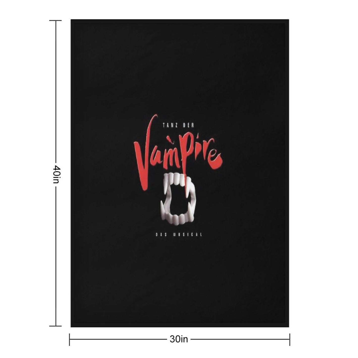 Tanz Der Vampire Throw Blanket