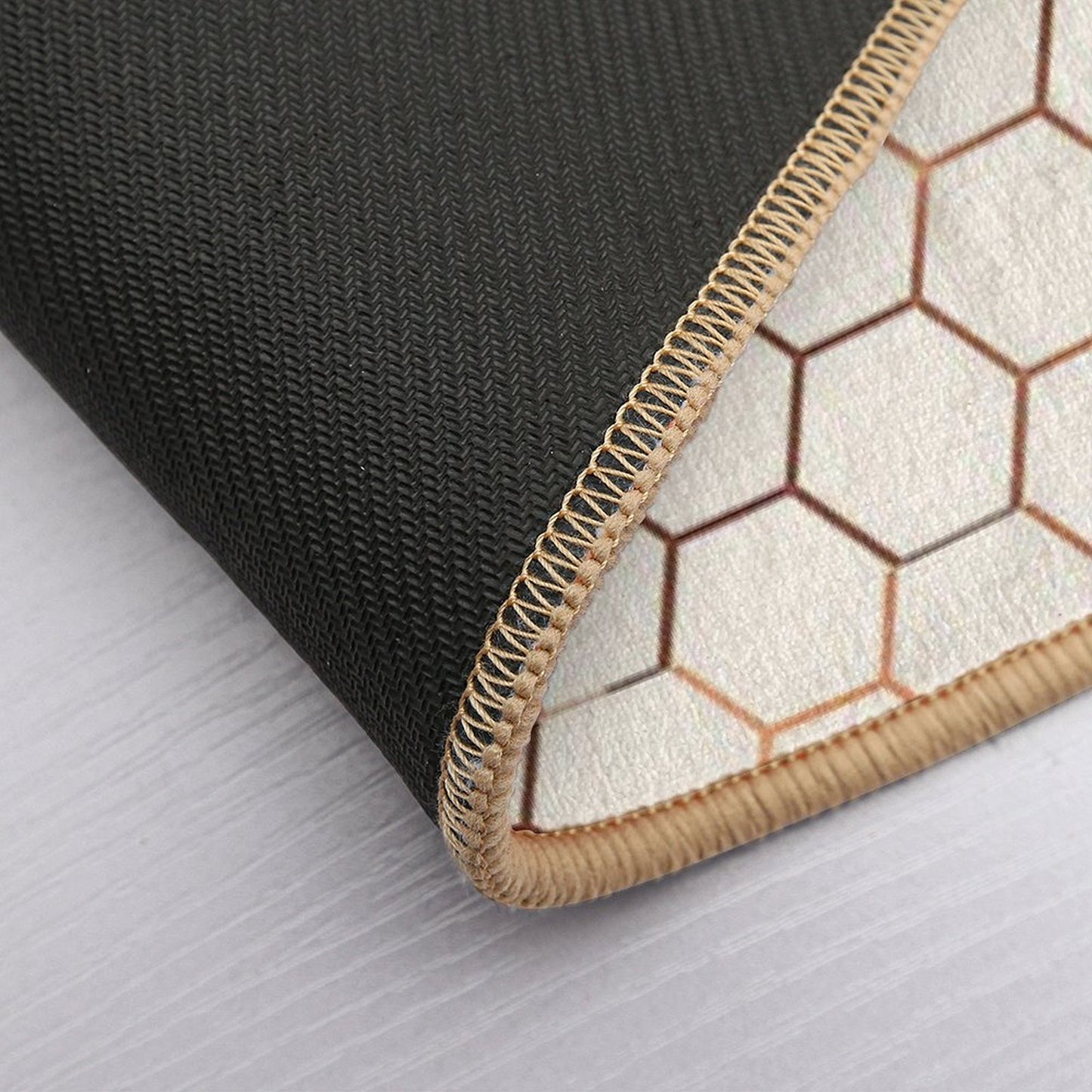 Rose Gold Copper Honeycomb Bath Mat