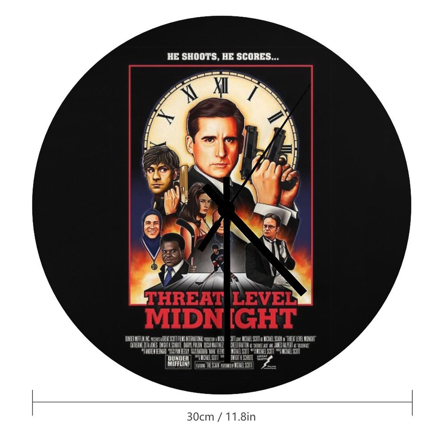 Threat Level Midnight Wall Clock
