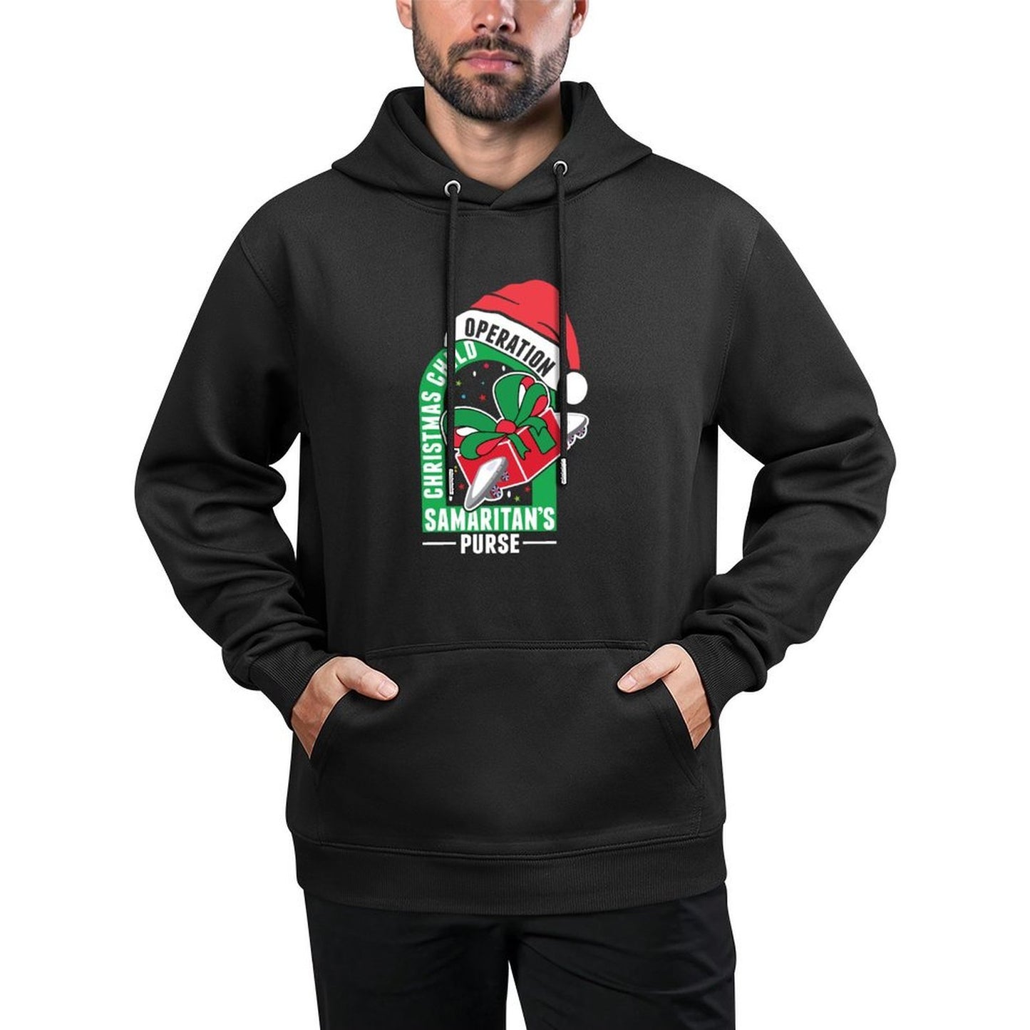 Operation Christmas Child Samaritans Purse X-Mas Santa Hat Unisex Design Hoodie