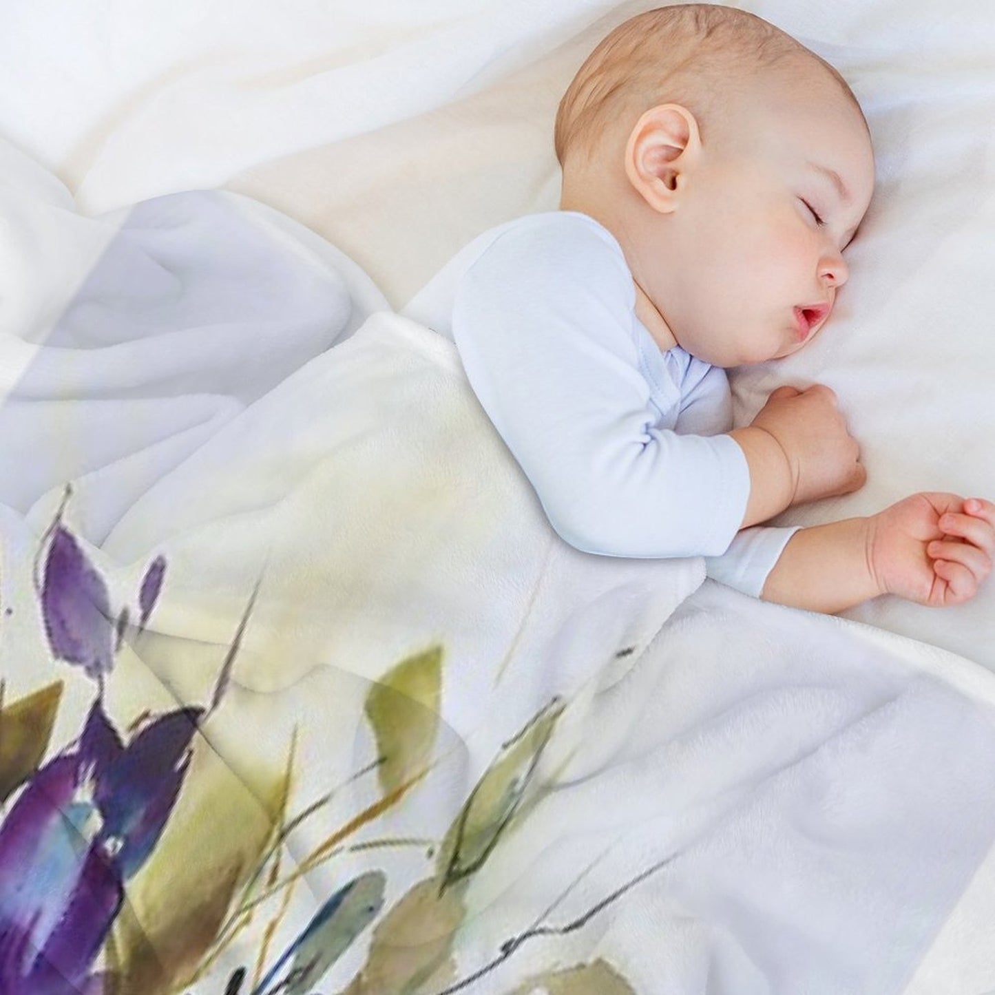 Beauty in Blue Throw Blanket