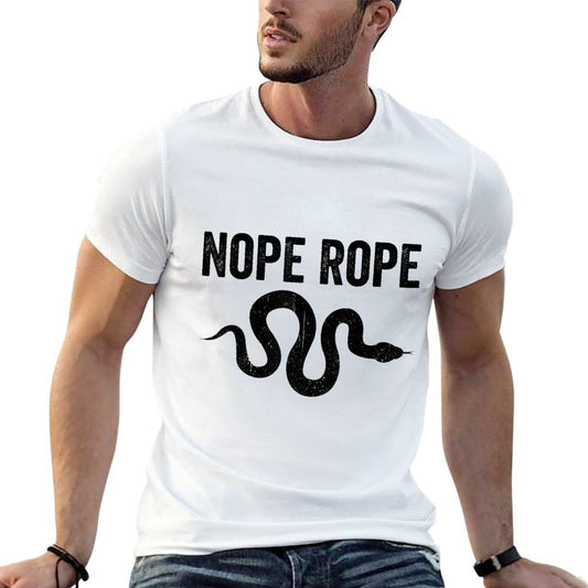 Funny Snake Nope Rope Cotton T-Shirt