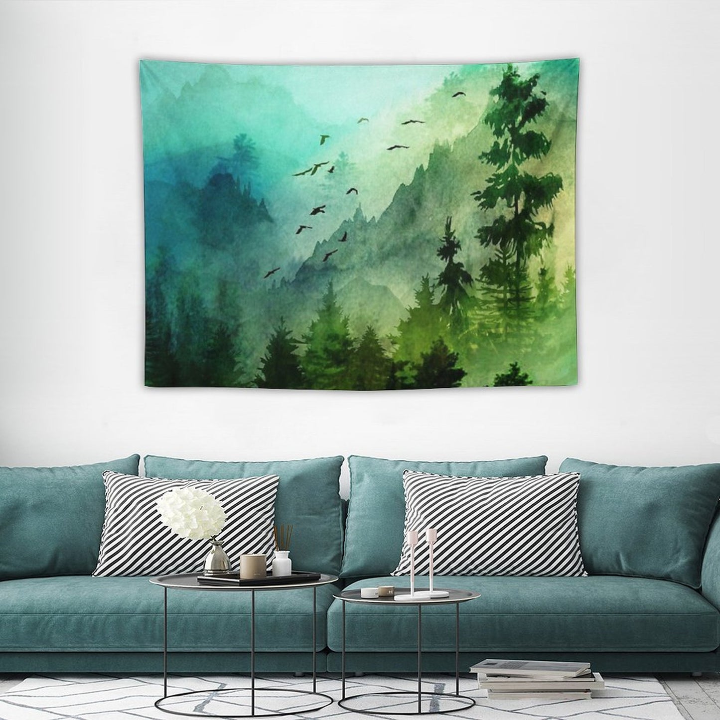 Mountain Morning Tapestry